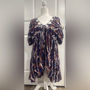 Free People Multicolor Boho Blouse